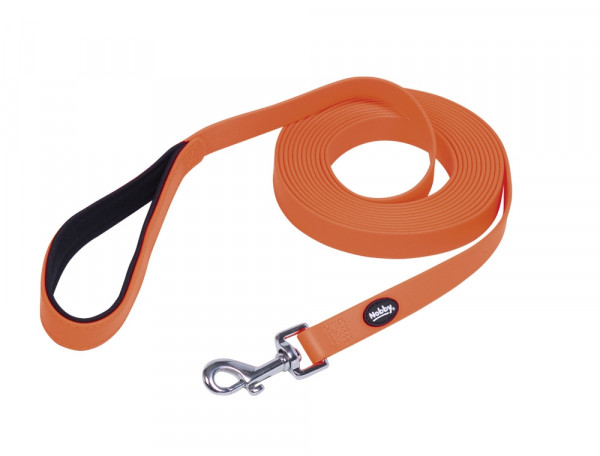 Smycz- długa taśma dla psa Nobby Cover S-M 20mm, 10m pomarańczowa (PVC) - Nobby zdjęcie 1