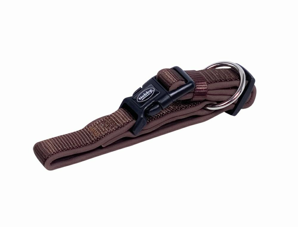 Obroża dla psa Nobby Classic Preno S-M 20/25mm, 30-45cm brązowa - Nobby zdjęcie 1