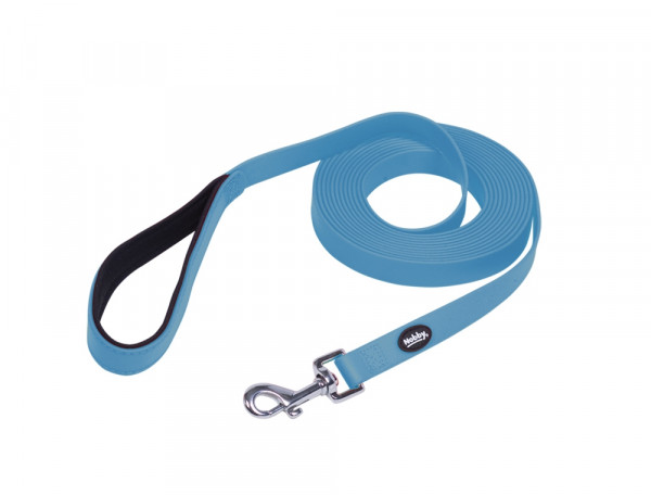 Smycz- długa taśma dla psa Nobby Cover S-M 20mm, 10m niebieska (PVC) - Nobby zdjęcie 1