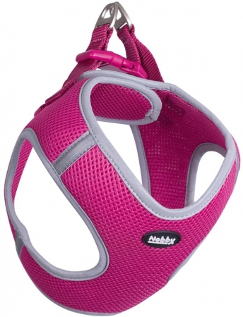 Szelki dla psa Nobby Delight Mesh S 35-40cm, 40-45cm malinowe - Nobby zdjęcie 1