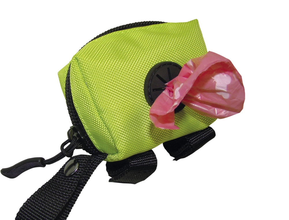 Dozownik na woreczki Rio Nobby 7,5x4x5cm - nylonowa, wodoodporna, malinowa torba na woreczki na odchody - Nobby zdjęcie 3