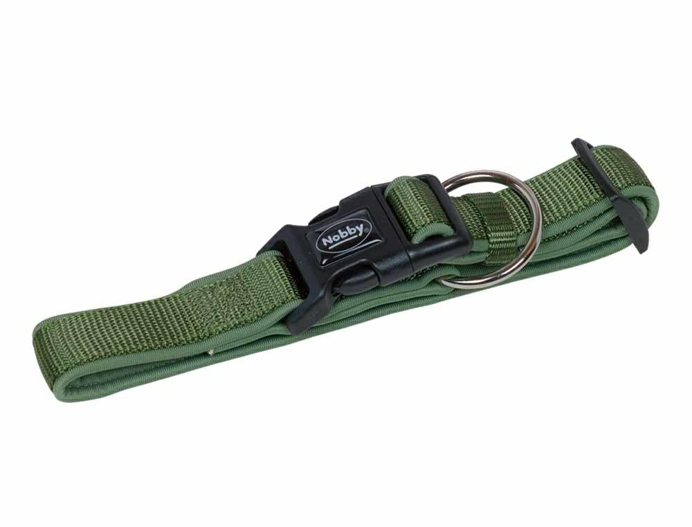Obroża dla psa Nobby Classic Preno S-M 20/25mm, 30-45cm ciemnozielona (leśna) - Nobby zdjęcie 1