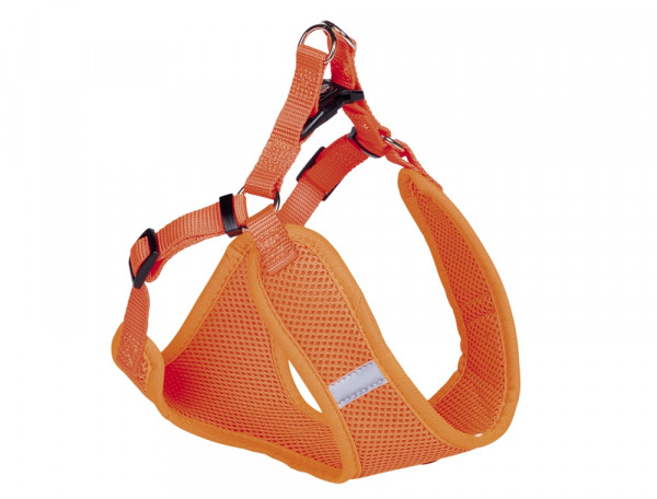 Szelki dla psa Nobby Mesh Reflect S 10mm 42cm, 41-46cm pomarańczowe - Nobby zdjęcie 1