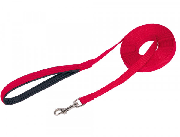 Smycz - nylonowa taśma treningowa dla psa Nobby 15mm / 15m czerwona - Nobby zdjęcie 1