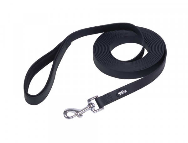 Smycz- długa taśma dla psa Nobby Cover S-M 20mm, 10m czarna (PVC) - Nobby zdjęcie 1