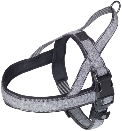 Szelki dla psa Nobby Classic Linen Deluxe M-L 25/35mm, 42cm / 50-64cm szare - Nobby zdjęcie 1