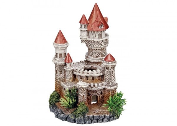 Ozdoba akwariowa Nobby " Castle " 12x10,5x18 cm - " Zamek z roślinami" - Nobby zdjęcie 1