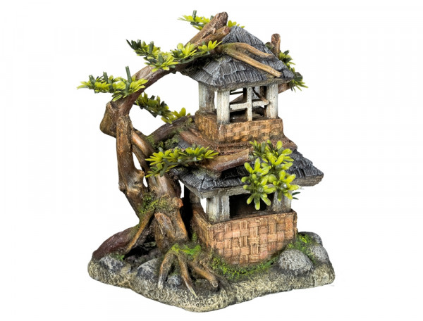 Ozdoba akwariowa Nobby " House with bonssai " 17,5x15,5x19,8 cm - " Dom z drzewem bonsai " - Nobby zdjęcie 1