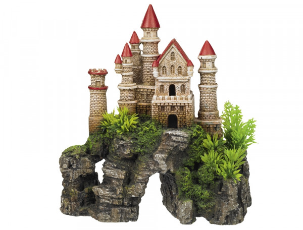 Ozdoba akwariowa Nobby " Castle " 20,3 x 9,3 x 21,7 cm - " Zamek na skale z roślinami " - Nobby zdjęcie 1