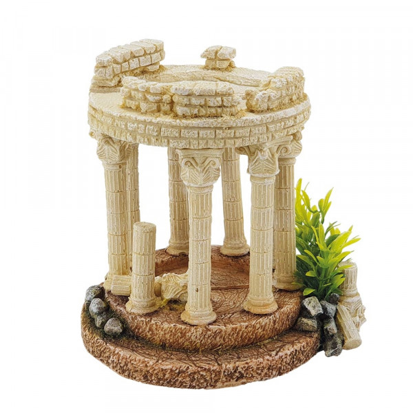 Ozdoba akwariowa Nobby " Antique column " 15,5 x x13,7 x 15 cm - " Antyczne kolumny z roślinami " - Nobby zdjęcie 1