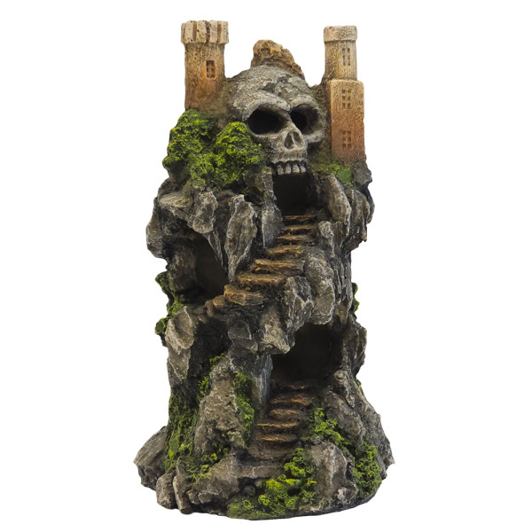 Ozdoba akwariowa Nobby " Skull castle " 9,2x9x17,7 cm - " zamek na skale z czaszką " - Nobby zdjęcie 1