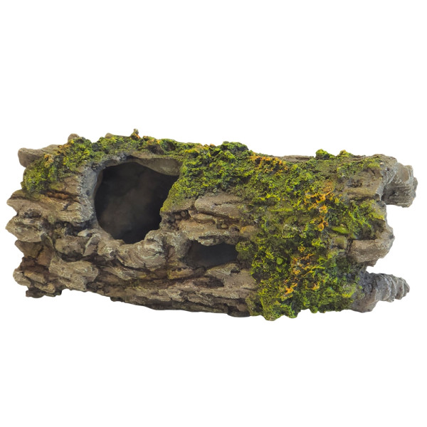 Ozdoba akwariowa Nobby " Wood trunk with moss " 21x8,2x8,7 cm - " Drewniany pień z mochem i otworami " - Nobby zdjęcie 1