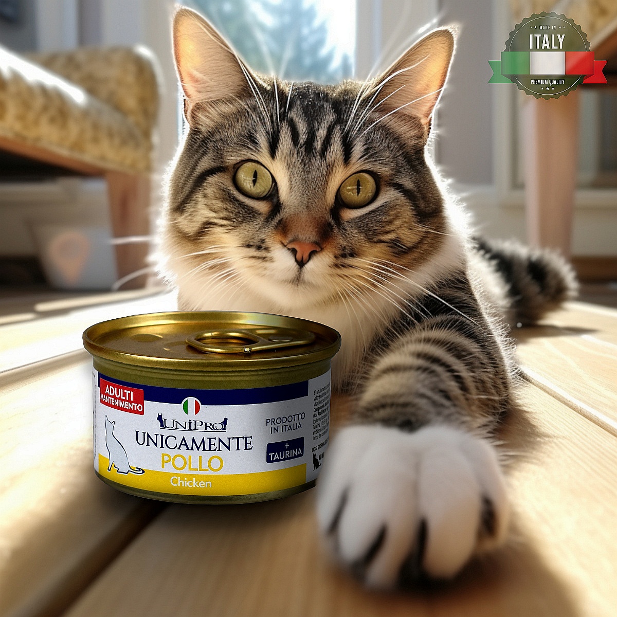 UniPro Unicamente karma dla kota sterylizowanego monoproteinowa, monobiałkowa 85g kurczak - 100% mięsa, bez podrobów, dla alergików - UniPro zdjęcie 2