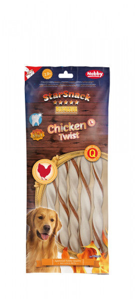 Przysmak dla psa Starsnack Chicken Twist L Nobby 150g - twisty wołowo - drobiowe - Nobby zdjęcie 2