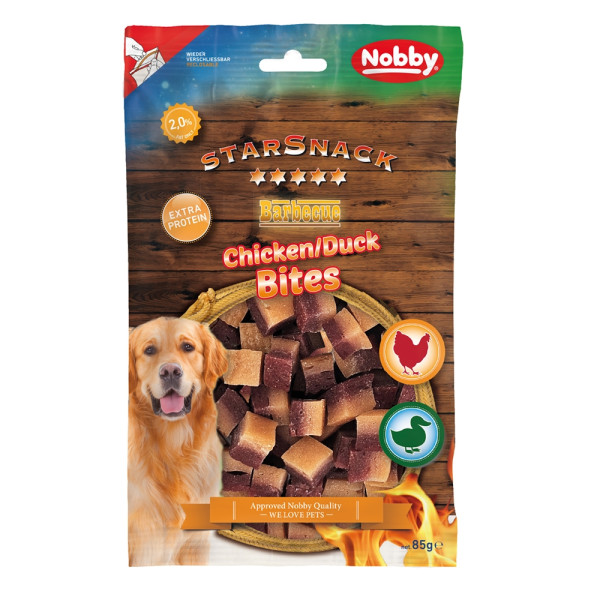 Przysmak dla psa Starsnack Chicken Duck Bites 85g Nobby - mięsne kanapeczki z kaczką i kurczakiem - Nobby zdjęcie 2