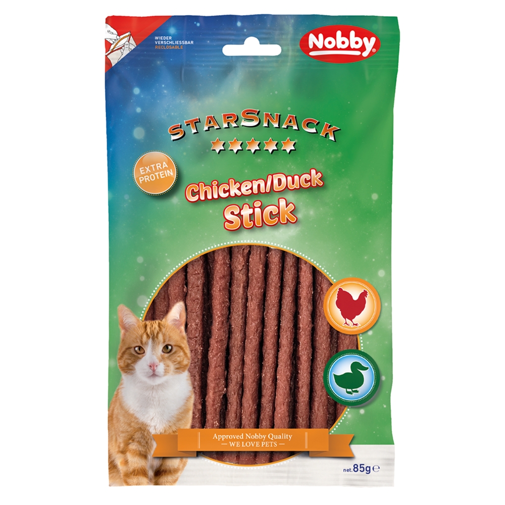 Przysmak dla kota StarSnack Chicken/Duck Stick 85g Nobby - paluszki kurczak z kaczką - Nobby zdjęcie 1