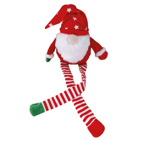 Xmas Nobby Świąteczna pluszowa zabawka dla psa 71cm - krasnal z piszczałką i długimi nogami oraz szeleszczącymi elementami - Nobby zdjęcie 1