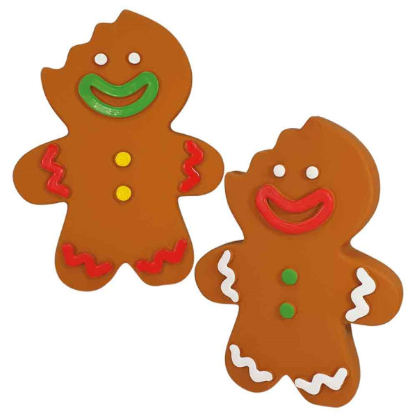 Xmas Nobby Świąteczna zapachowa lateksowa zabawka dla psa 20cm - pachnący wanilią lub cynamonem piernikowy ludzik - Nobby zdjęcie 1