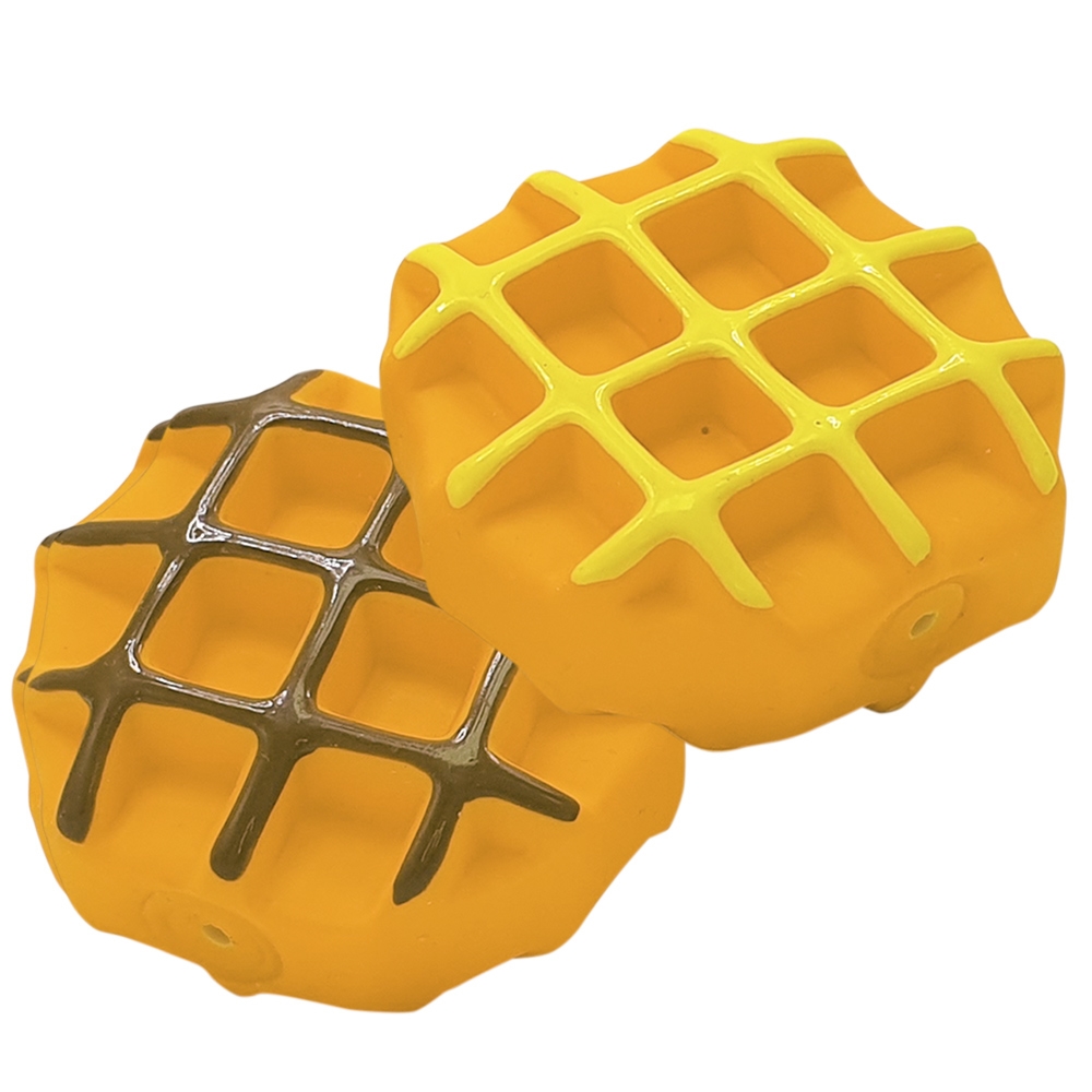 Lateksowa zabawka dla psa Nobby Waffeln 7cm - pachnące gofry czekolada lub cynamon - Nobby zdjęcie 2