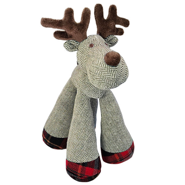 Xmas Nobby Świąteczna pluszowa zabawka dla psa 31cm - renifer z długimi nogami z piszczałką - Nobby zdjęcie 1