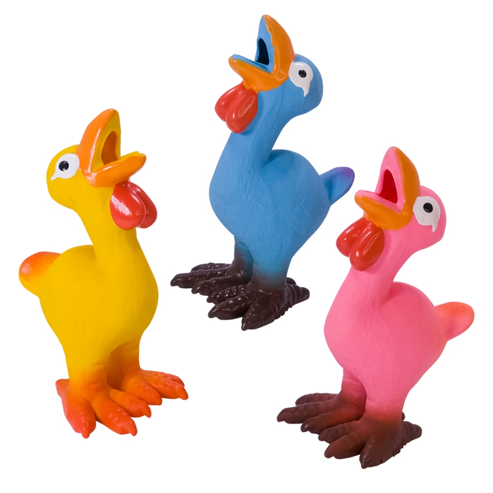 Lateksowa zabawka dla psa Nobby Pult 13,5cm - kurka ze specjalnym dzwiękiem 🎶 - Nobby zdjęcie 2