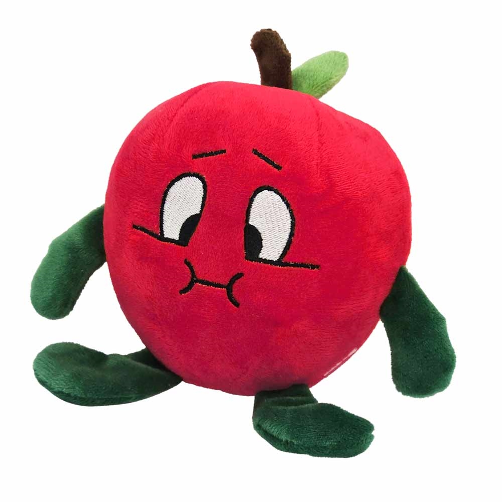 Pluszowa zabawka dla psa Nobby Display plush apple 17cm - pluszowe jabłko z piszczałką - Nobby zdjęcie 2