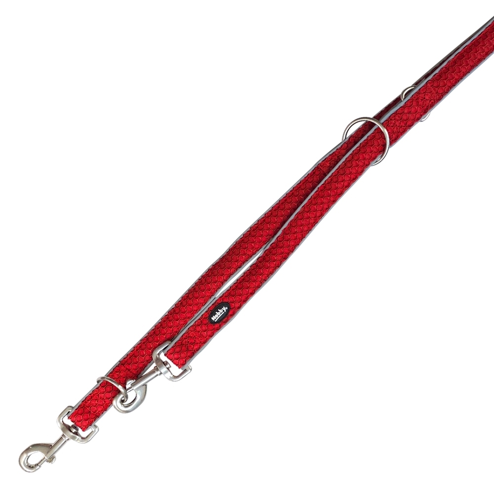 Smycz dla psa Nobby Mesh Air XS-S 20mm/ 2,00m czerwona - Nobby zdjęcie 1