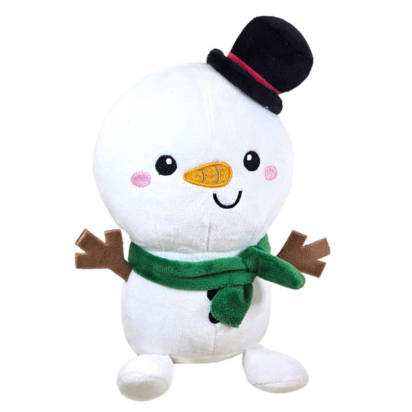 Xmas Nobby Świąteczna pluszowa zabawka dla psa 27cm - bałwanek z piszczałką - Nobby zdjęcie 1