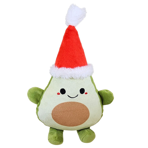 Xmas Nobby Świąteczna pluszowa zabawka dla psa 25cm - awokado z piszczałką - Nobby zdjęcie 1