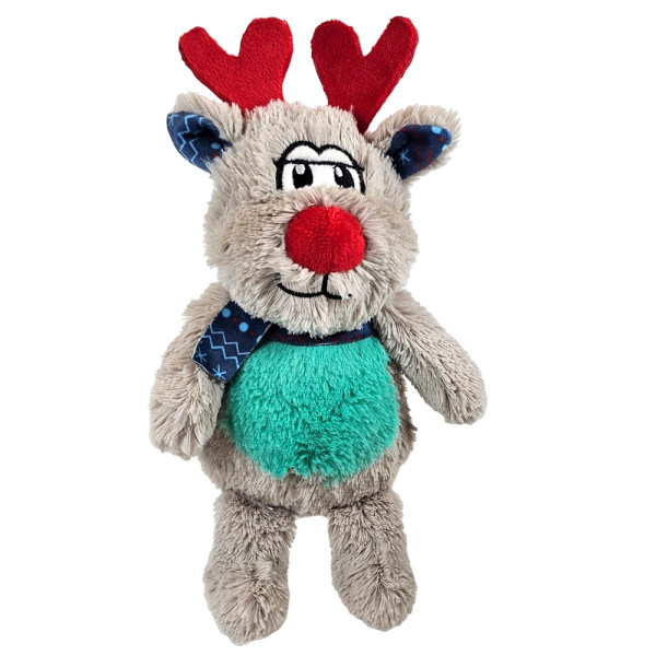 Xmas Nobby Świąteczna pluszowa zabawka dla psa 25cm - renifer z piszczałką - Nobby zdjęcie 1