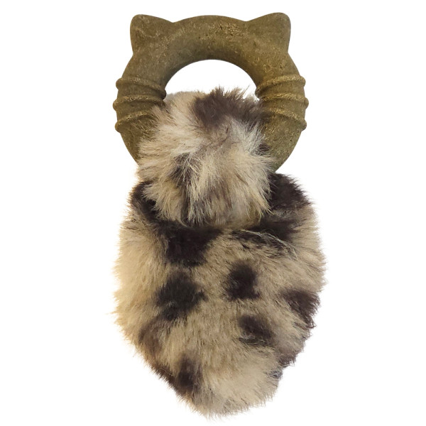 Zabawka dla kota Nobby pluszowy ogon z pierścieniem z prasowanej kocimiętki 11 cm - Nobby zdjęcie 1