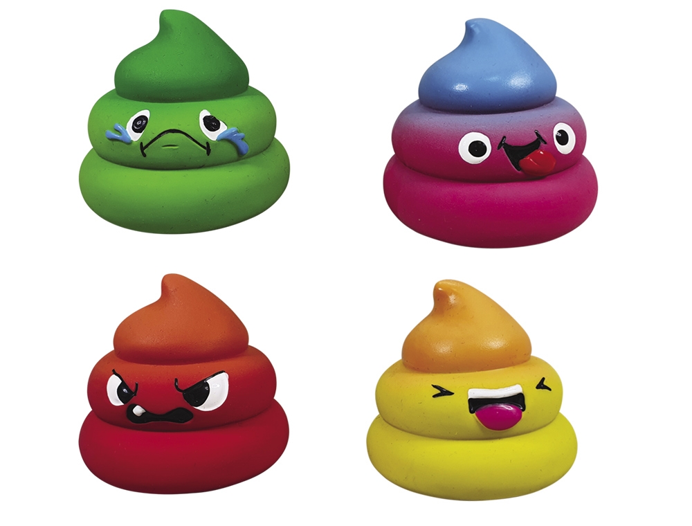 Lateksowa zabawka dla psa Nobby Emotion Poops 8cm - kupy emocji - Nobby zdjęcie 2