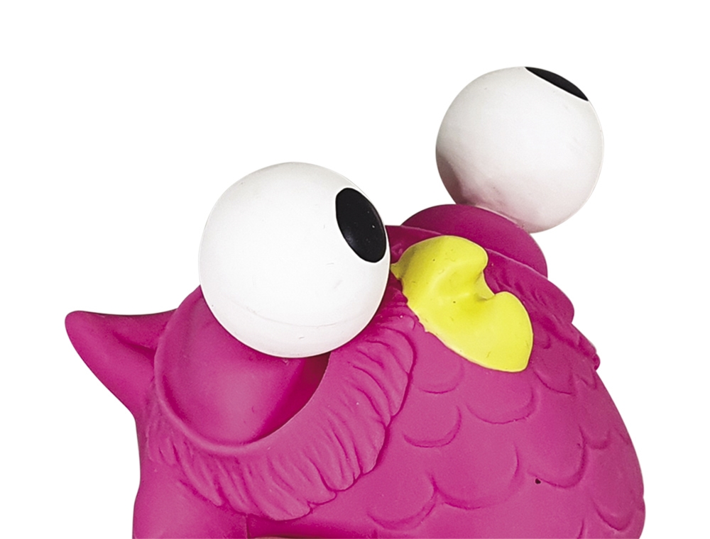 Lateksowa zabawka dla psa Nobby Pop Out 8,5cm - sowa z wyskakującymi oczami - Nobby zdjęcie 2