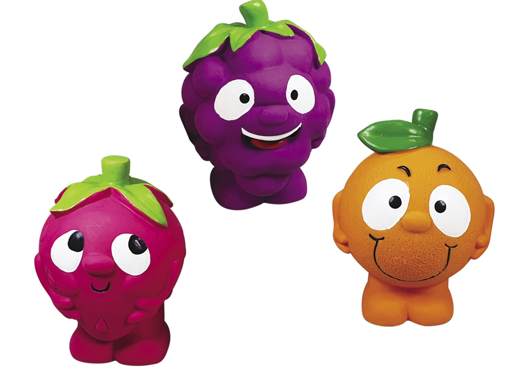 Lateksowa zabawka dla psa Nobby Fruits 12,5cm -wesołe owocki - Nobby zdjęcie 2