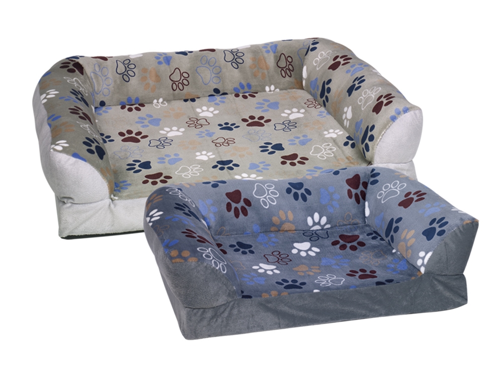 Legowisko/sofa KOMPLET 2szt NOBBY dla psa i kota "LISSI" 80x60x20cm / 6x40x20cm granatowe - Nobby zdjęcie 2