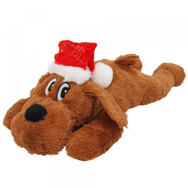 Xmas Nobby Świąteczna pluszowa zabawka dla psa 42cm - miękki piesek " Schlappi" z piszczałką - Nobby zdjęcie 1