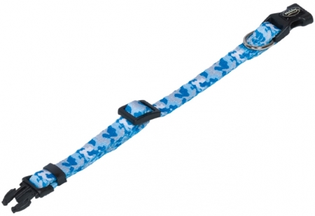 Obroża dla psa Nobby Camouflage 10 mm, 20-35 cm jasnoniebieska - Nobby zdjęcie 1