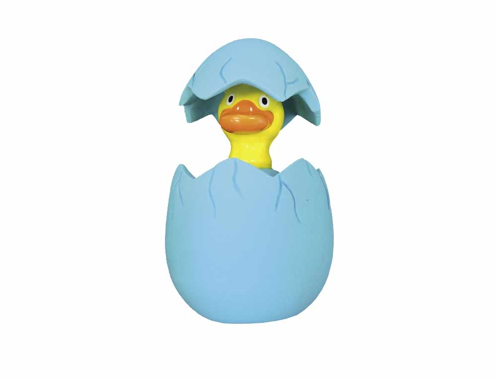 Lateksowa zabawka dla psa Nobby Egg-Press me! 9,5-12,5cm - kurczak w jajku - Nobby zdjęcie 2