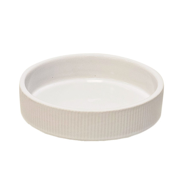 Miska ceramiczna Nobby dla psa "Rilla" biała z delikatnymi żłobieniami  0.65l  Ø 16x6,0cm - Nobby zdjęcie 1