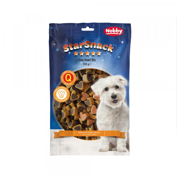 Przysmak dla psa Starsnack Duo Heart Mix Nobby 200g - mix mięsnych serduszek - Nobby zdjęcie 2