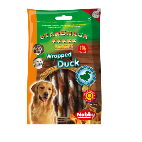 Przysmak dla psa Starsnack Wrapped Duck Nobby 70g - pałeczki z kaczką - Nobby zdjęcie 2