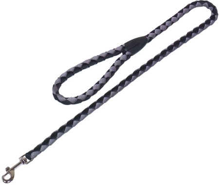 Smycz dla psa Nobby Corda L-XL 18mm, 1,00m czarno-szara - Nobby zdjęcie 1