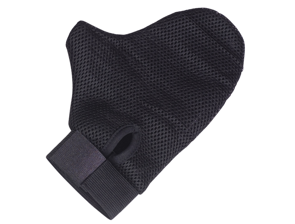 Rękawica pielęgnacyjna NOBBY z gumową i siatkowaną warstwą (czarno/niebieska) - Nobby zdjęcie 2