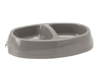 Podwójna miska dla psów i kotów Nobby "Picnic " z wytrzymałego plastiku mix kolorów 2x0,40l / 30,5x17 cm - Nobby zdjęcie 2