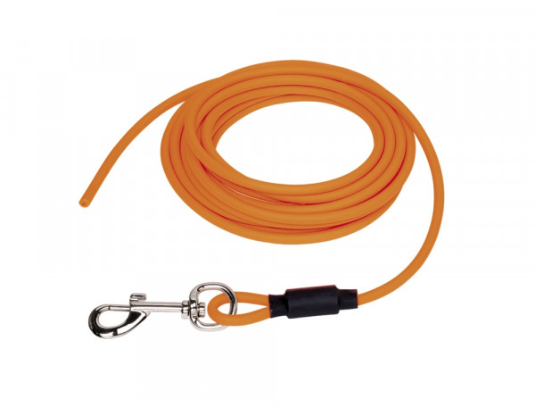 Smycz- długa linka dla psa Nobby Cover S-M Ø 6mm, 10m pomarańczowa (PVC) - Nobby zdjęcie 1