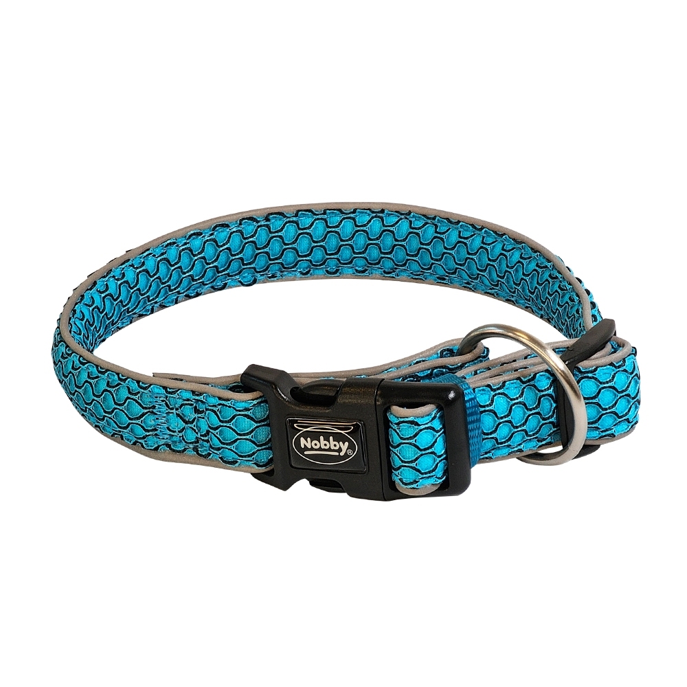 Obroża dla psa Nobby Mesh Air M-L 32 mm, 40-55 cm jasnoniebieska (błękitna) - Nobby zdjęcie 1