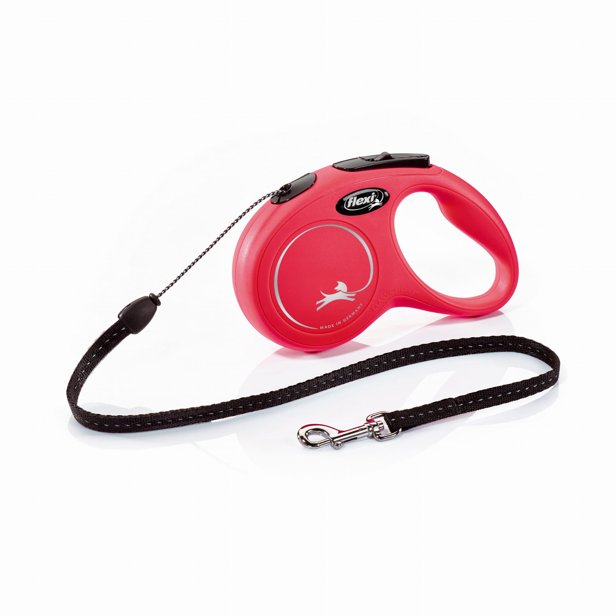 Smycz automatyczna Flexi New Classic S linka 5m 12kg czerwona - Flexi zdjęcie 1