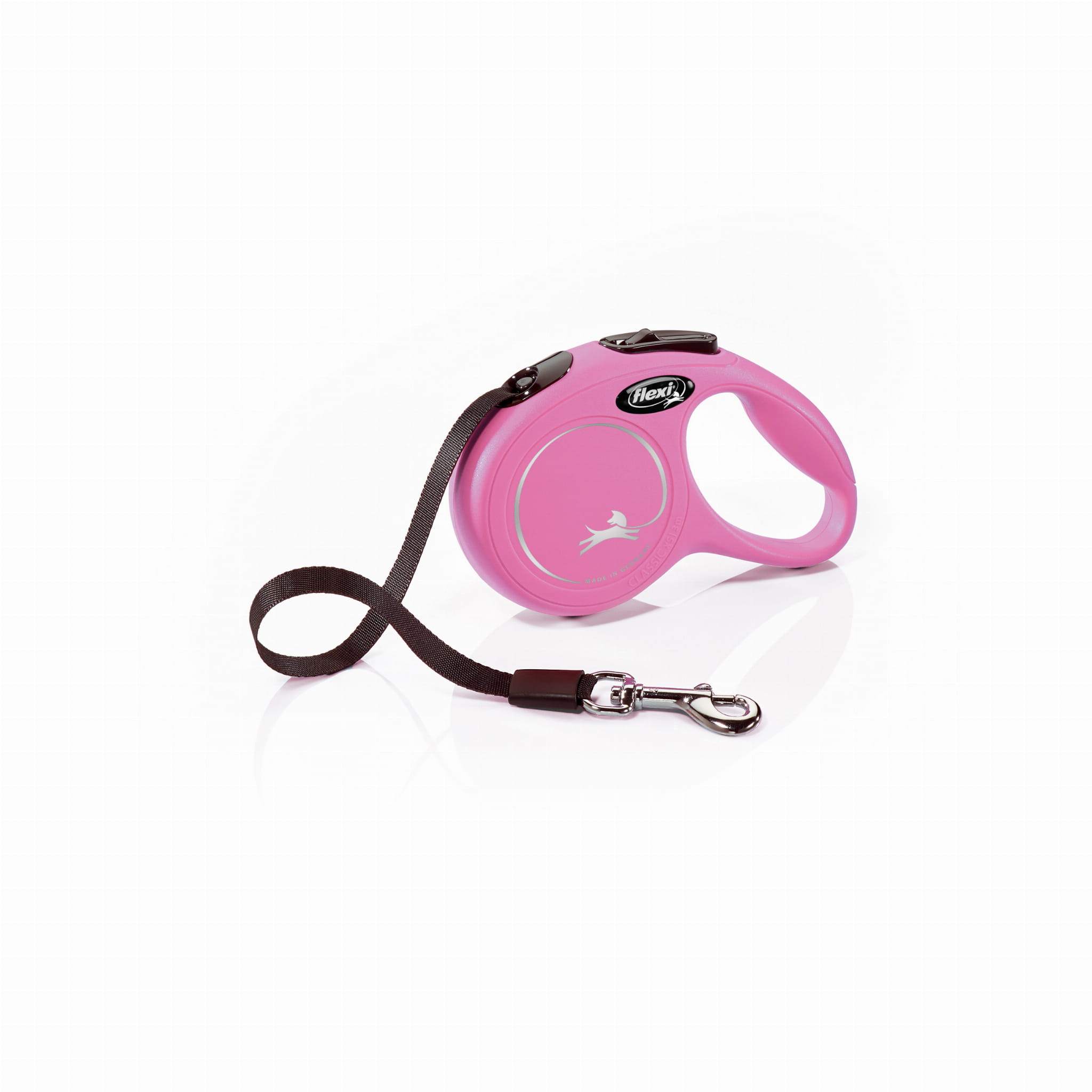 Smycz automatyczna Flexi New Classic XS taśma 3m 12kg różowa - Flexi zdjęcie 1