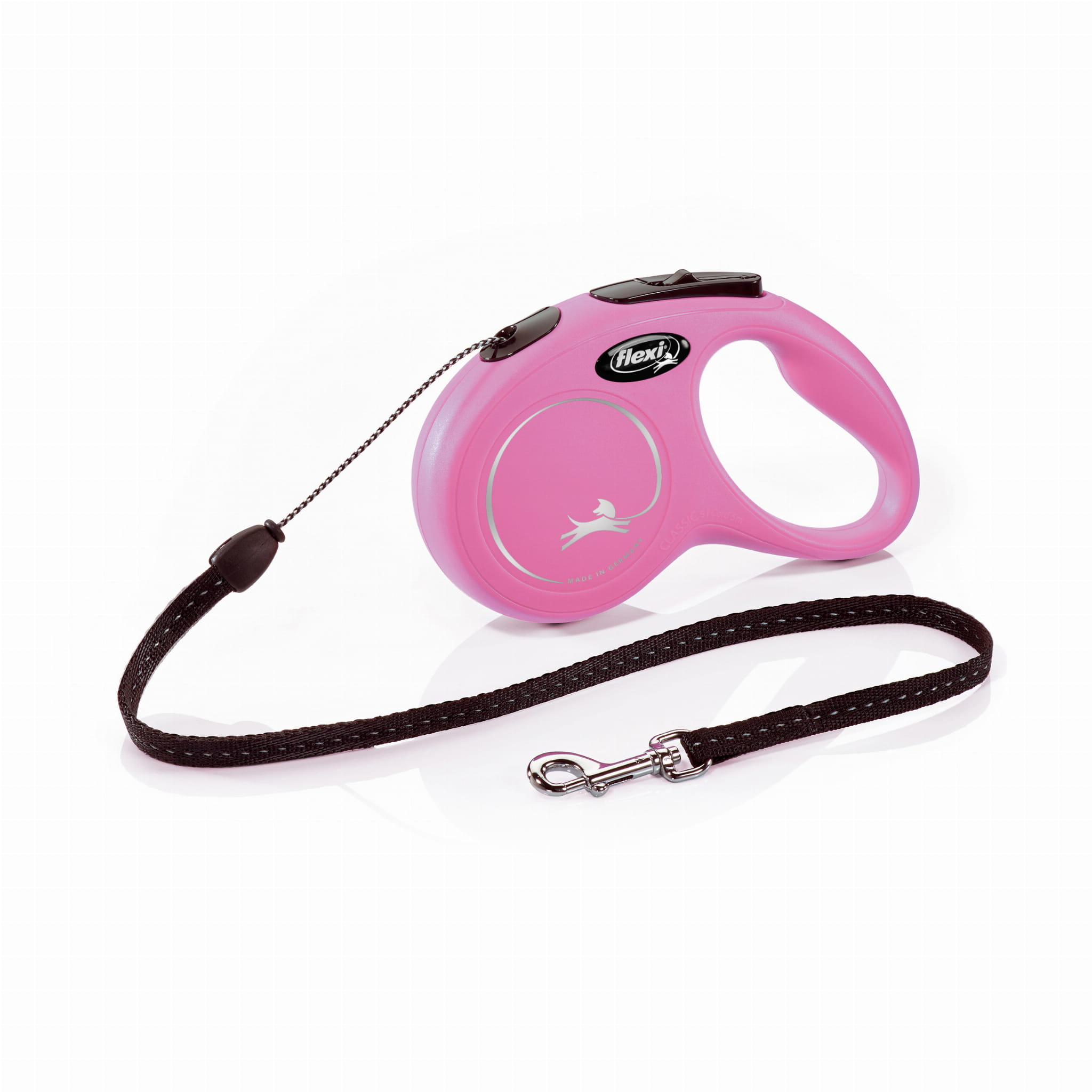 Smycz automatyczna Flexi New Classic S linka 5m 12kg różowa - Flexi zdjęcie 1