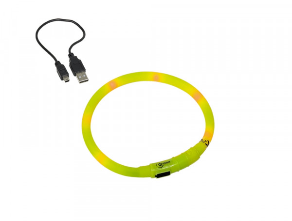 Obroża świecąca dla psa Led light rope Nobby Ø10mm x 40cm żółta - Nobby zdjęcie 1